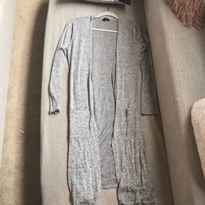 Long grey cardigan